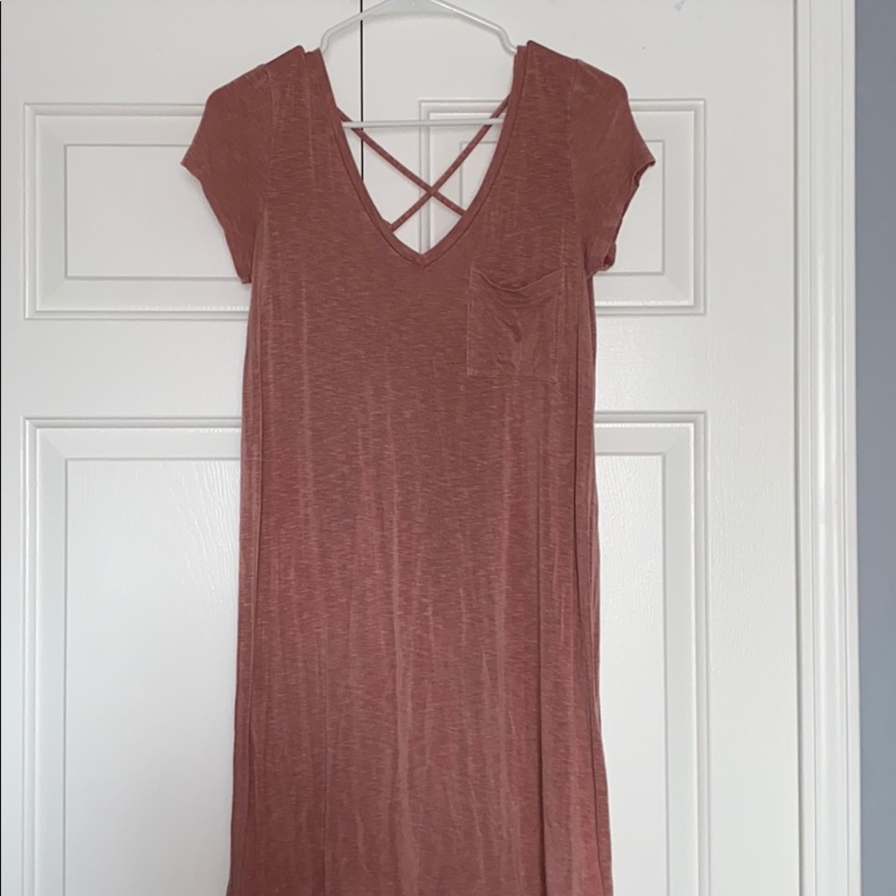 Light pink/ Coral T-shirt dress